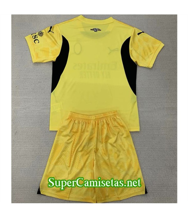 Tailandia Equipacion Camiseta Ac Milan Niño Portero Amarillo 2024 2025