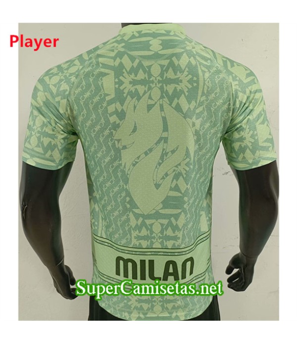 Tailandia Equipacion Camiseta Ac Milan Player Verde 2024 2025