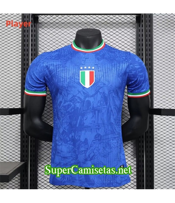 Tailandia Equipacion Camiseta Italia Player Training Azul 2024 2025