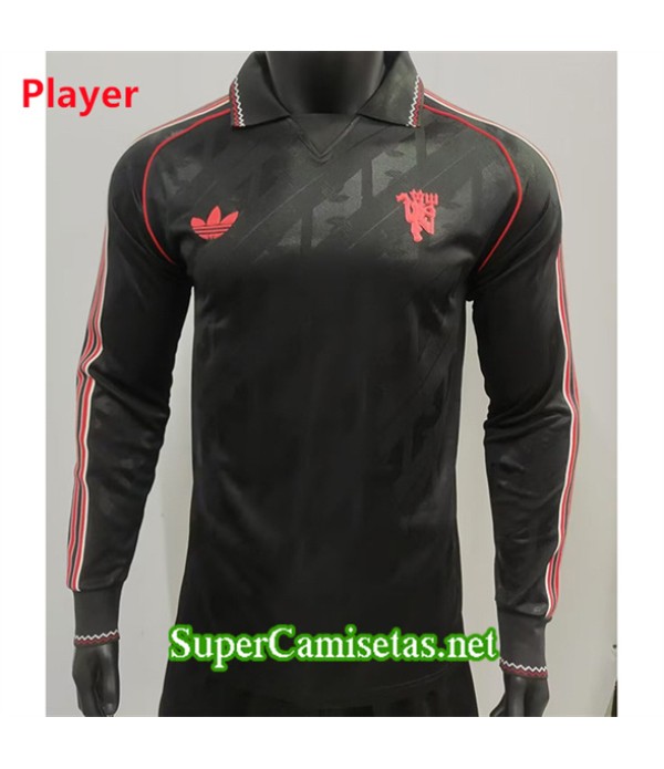 Tailandia Equipacion Camiseta Manchester United Player Edición Especial Manga Larga 2024 2025
