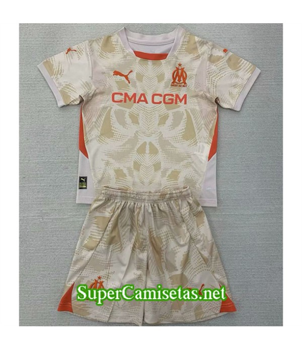 Tailandia Equipacion Camiseta Marsella Niño Portero Amarillo 2024 2025