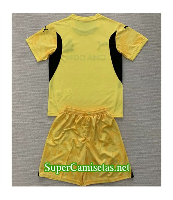 Tailandia Equipacion Camiseta Marsella Niño Portero Amarillo 2024 2025