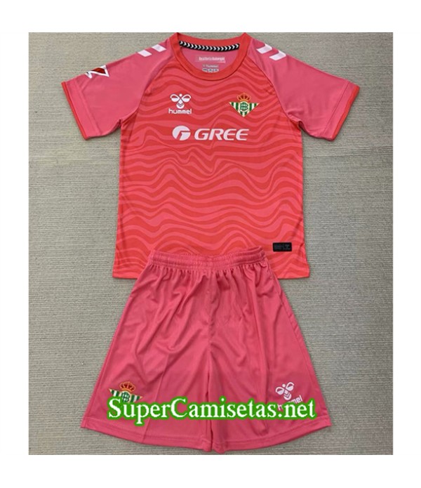 Tailandia Equipacion Camiseta Real Betis Niño Portero Rosa 2024 2025