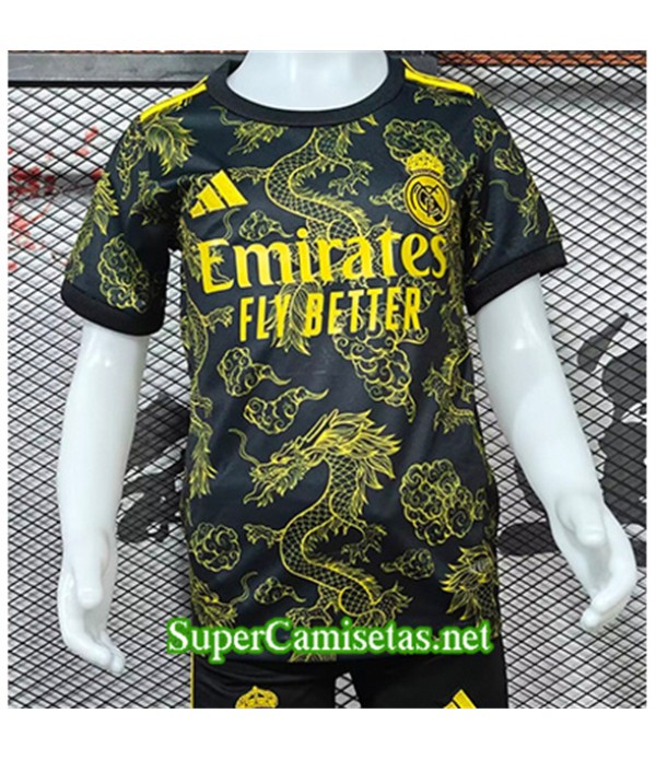 Tailandia Equipacion Camiseta Real Madrid Niño Edición Especial Verde 2024 2025