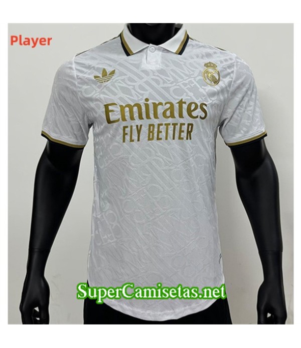 Tailandia Equipacion Camiseta Real Madrid Player Pre Match Blanco 2024 2025