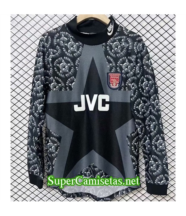 Tailandia Equipacion Camiseta Arsenal Portero Manga Larga Negro 1994 95