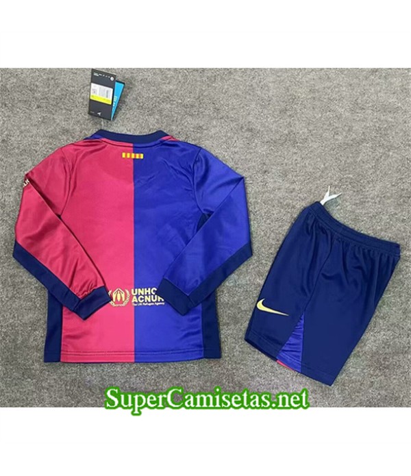 Tailandia Primera Equipacion Camiseta Barcelona Niño Manga Larga 2024 2025