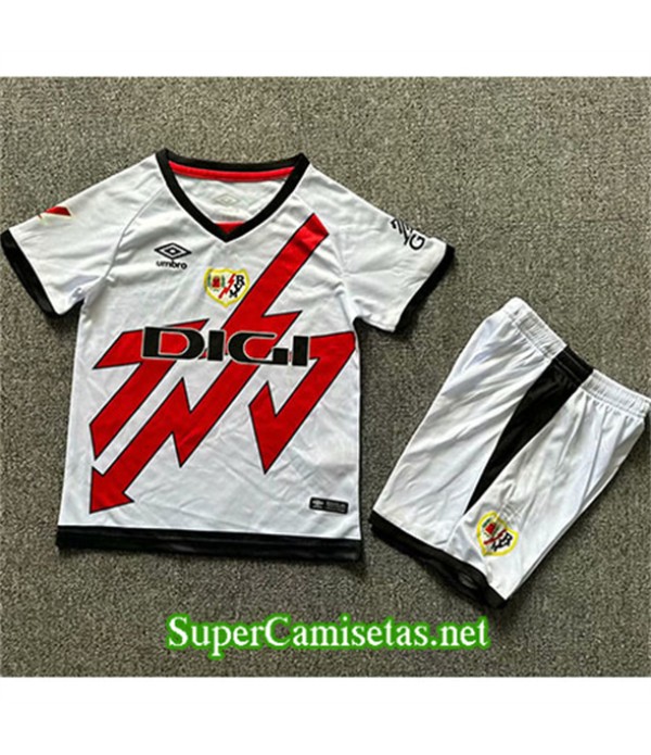 Tailandia Primera Equipacion Camiseta Rayo Vallecano Niño 2024 2025