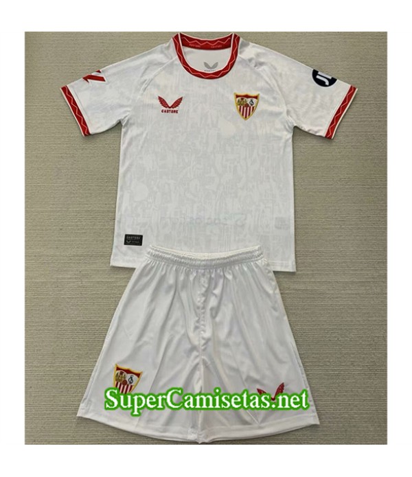 Tailandia Primera Equipacion Camiseta Sevilla Niño 2024 2025