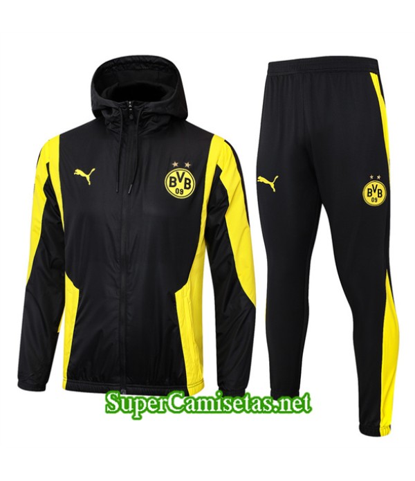 Tailandia Rompevientos Dortmund Negro 2024 2025