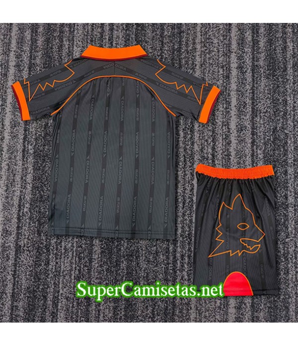 Tailandia Segunda Equipacion Camiseta As Roma Niño 1999 00