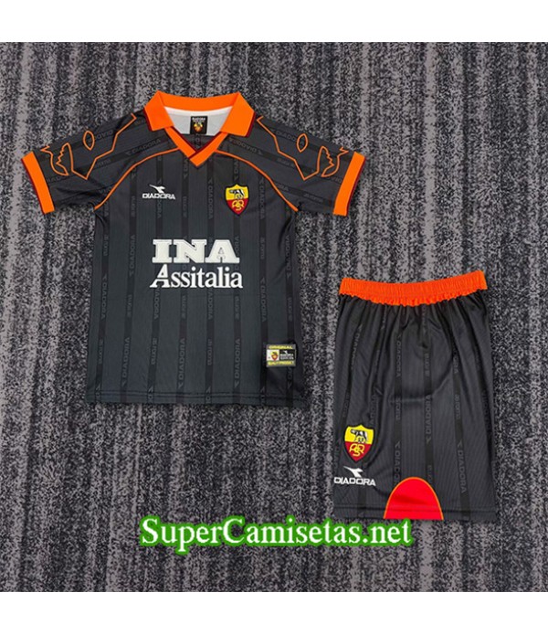 Tailandia Segunda Equipacion Camiseta As Roma Niño 1999 00