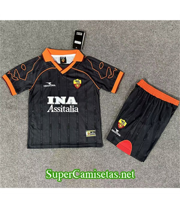 Tailandia Segunda Equipacion Camiseta As Roma Niño 1999 00