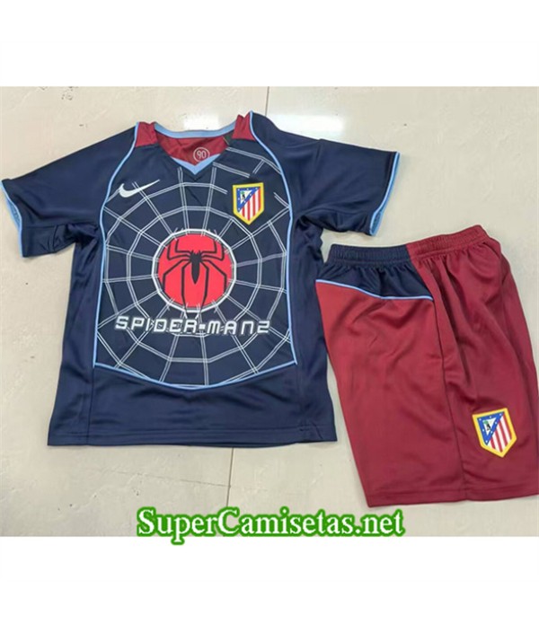 Tailandia Segunda Equipacion Camiseta Atletico De Madrid Niño 2004 05