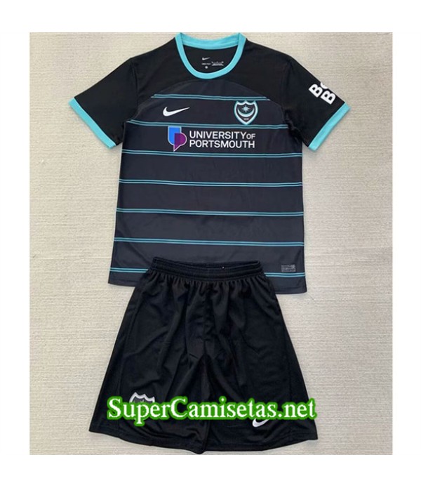 Tailandia Segunda Equipacion Camiseta Portsmouth Niño 2024 2025