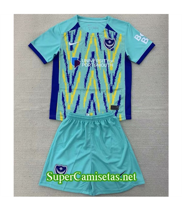 Tailandia Tercera Equipacion Camiseta Portsmouth Niño 2024 2025