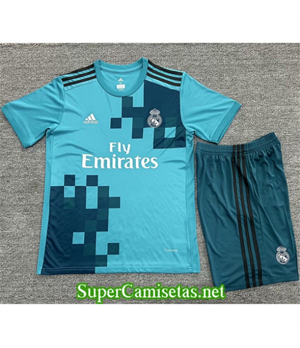 Tailandia Tercera Equipacion Camiseta Real Madrid Niño 2017 18