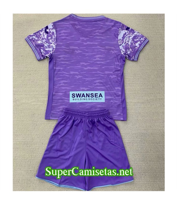 Tailandia Tercera Equipacion Camiseta Swansea City Niño 2024 2025