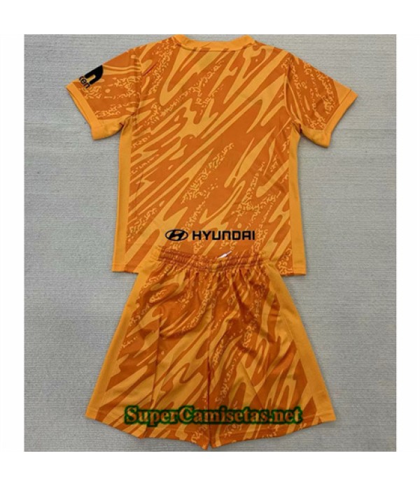 Tailandia Atletico De Madrid Niño Portero Naranja 2024 2025