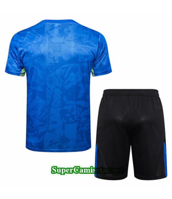 Tailandia Camiseta Kit De Entrenamiento Barcelona Azul 2024 2025