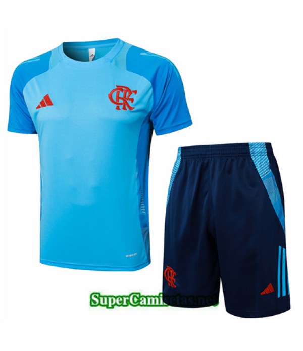 Tailandia Camiseta Kit De Entrenamiento Flamengo Azul 2024 2025