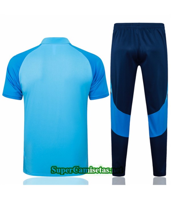 Tailandia Camiseta Kit De Entrenamiento Flamengo Polo Azul 2024 2025