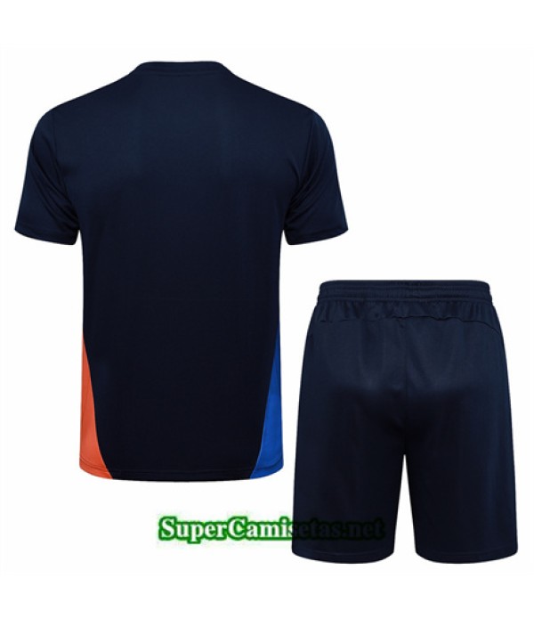 Tailandia Camiseta Kit De Entrenamiento Marsella Azul Marino 2024 2025