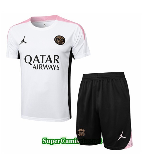 Tailandia Camiseta Kit De Entrenamiento Paris Saint Germain Blanco 2024 2025