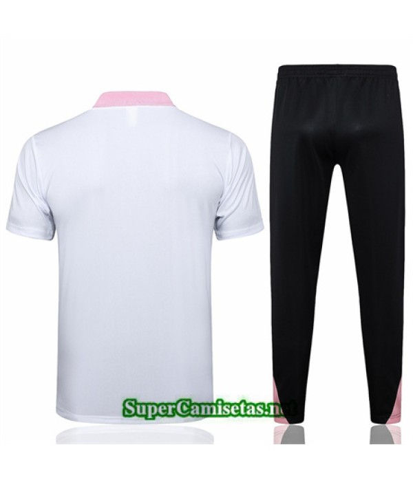 Tailandia Camiseta Kit De Entrenamiento Paris Saint Germain Polo Blanco 2024 2025