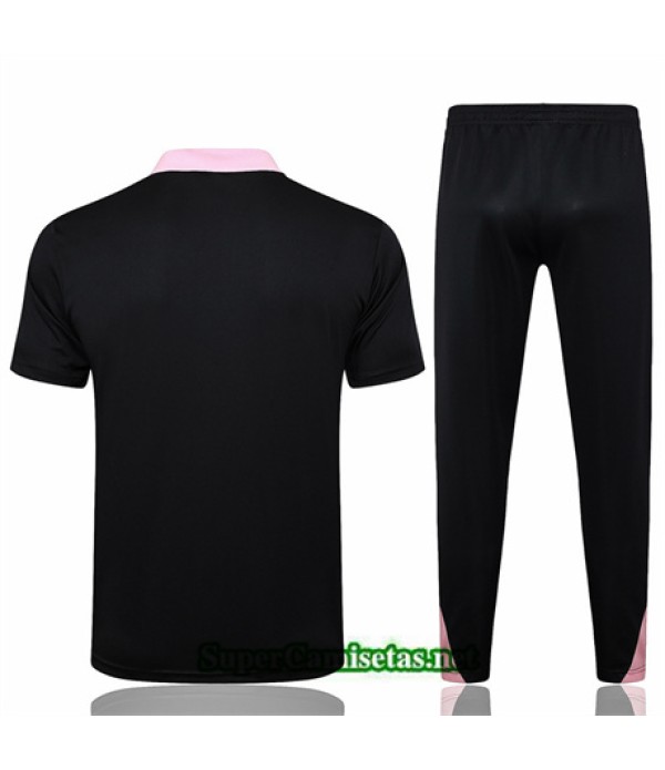 Tailandia Camiseta Kit De Entrenamiento Paris Saint Germain Polo Negro 2024 2025
