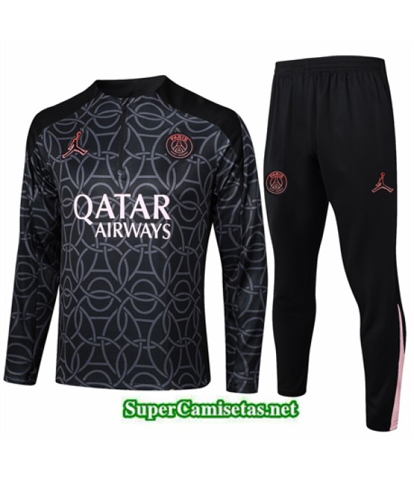 Tailandia Chándal Paris Saint Germain Niño Negro 2024 2025