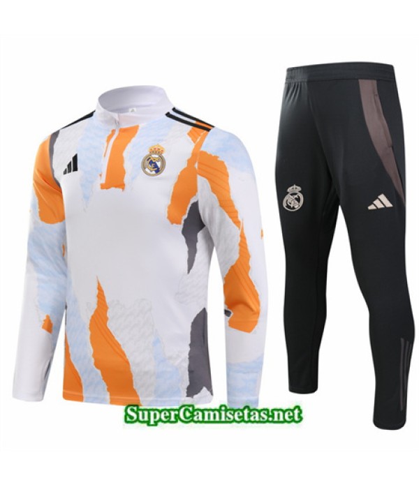 Tailandia Chándal Real Madrid Niño Blanco 2024 2...