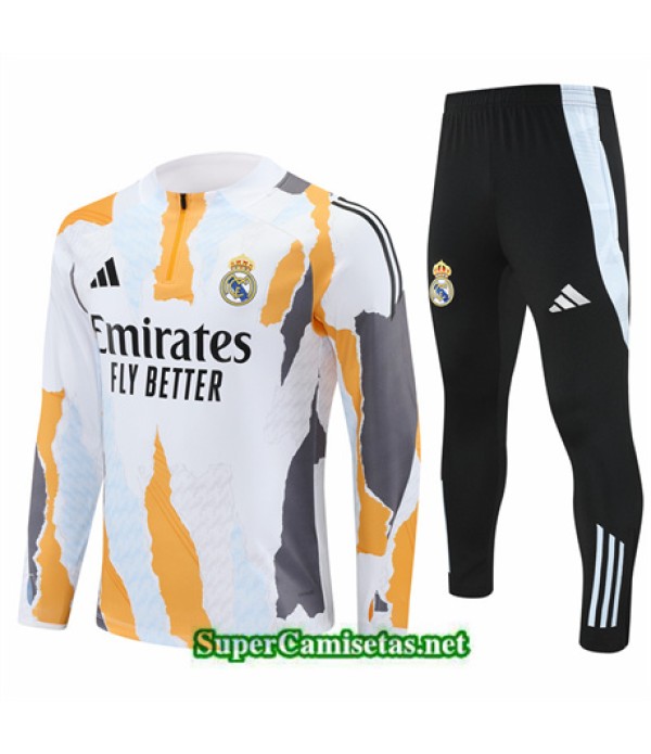Tailandia Chándal Real Madrid Niño Blanco 2024 2...
