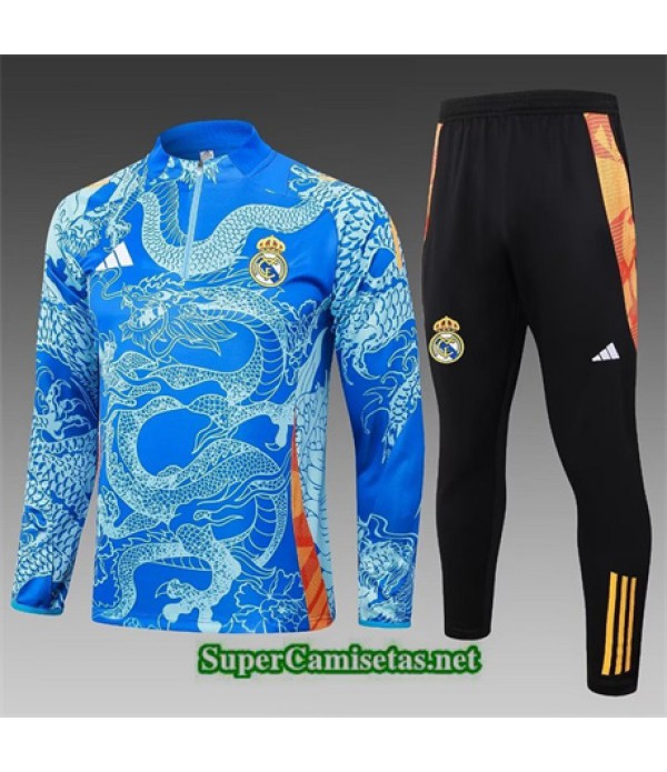 Tailandia Chándal Real Madrid Azul 2024 2025