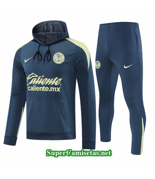 Tailandia Chándal Sudadera Con Capucha America Azul 2025 2026