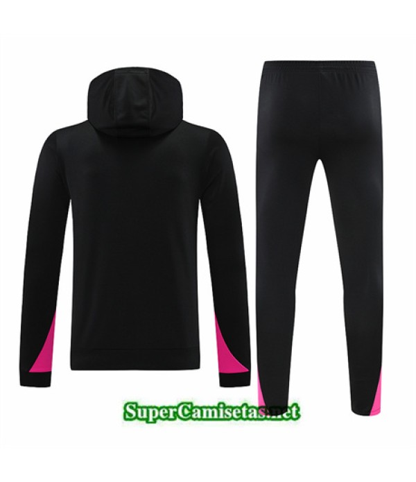 Tailandia Chándal Sudadera Con Capucha Chelsea Negro 2024 2025