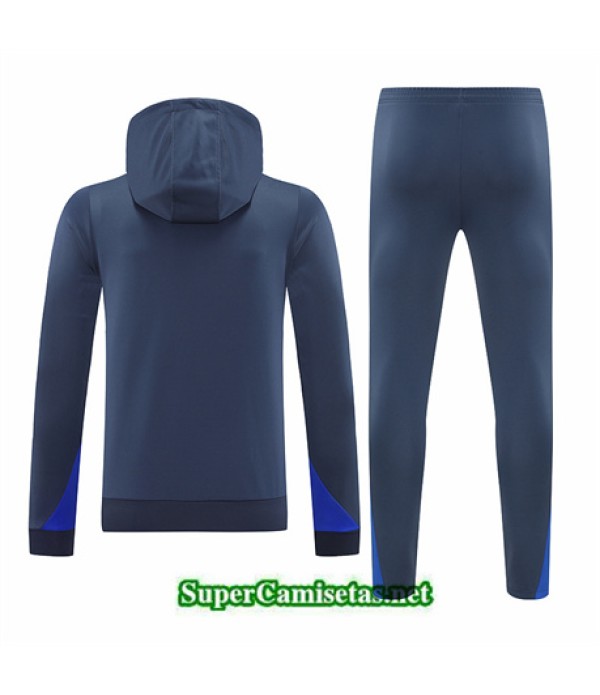 Tailandia Chándal Sudadera Con Capucha Inter Milan Azul 2024 2025
