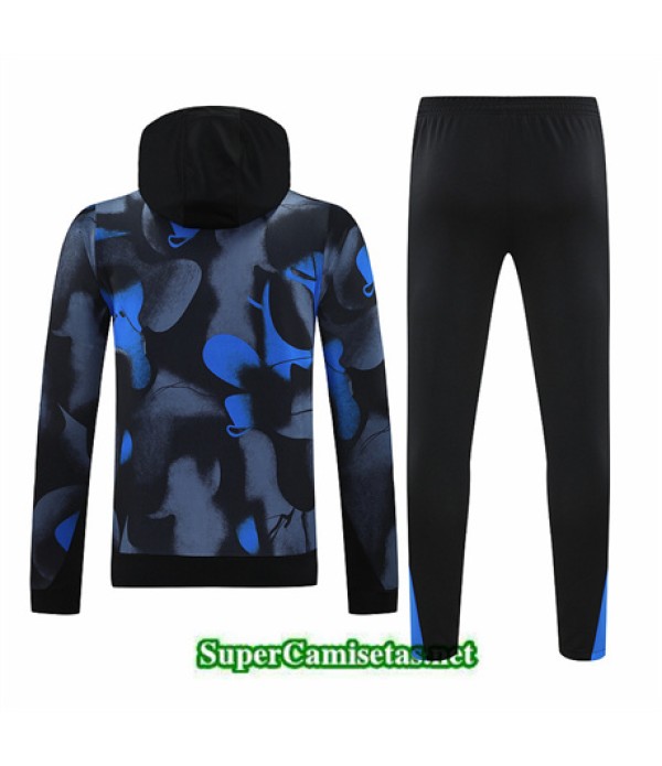 Tailandia Chándal Sudadera Con Capucha Inter Milan Azul Real 2024 2025