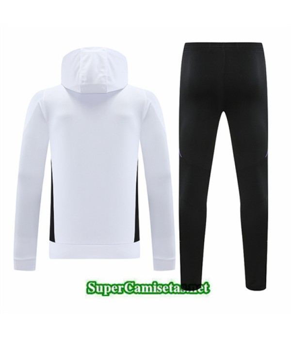 Tailandia Chándal Sudadera Con Capucha Real Madrid Blanco 2024 2025
