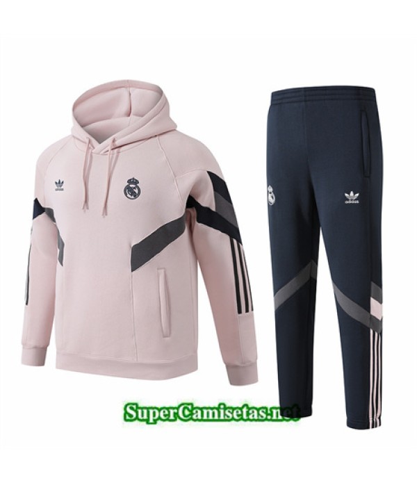 Tailandia Chándal Sudadera Con Capucha Real Madrid Doudoune Rosa 2024 2025