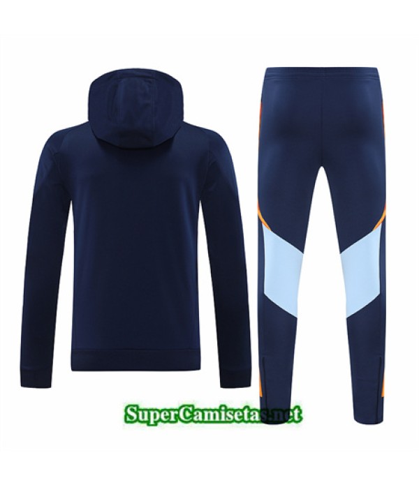 Tailandia Chándal Sudadera Con Capucha Real Madrid Azul Real 2024 2025