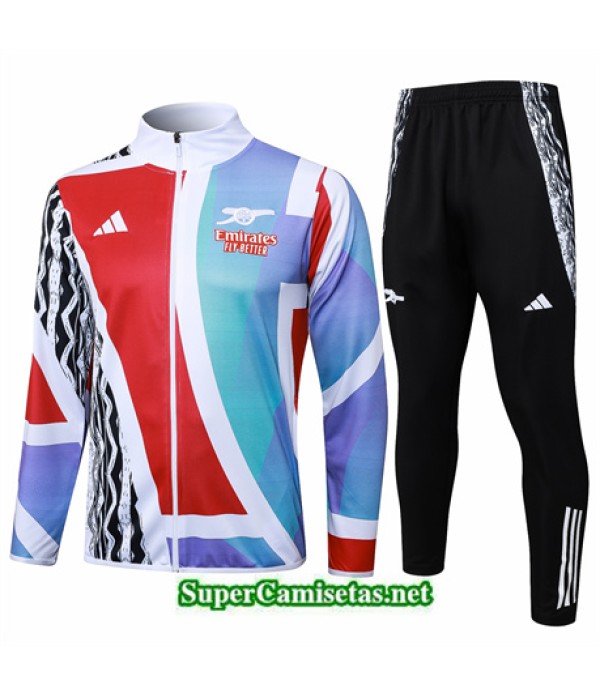 Tailandia Chaqueta Chándal Arsenal Niño Blanco 2024 2025