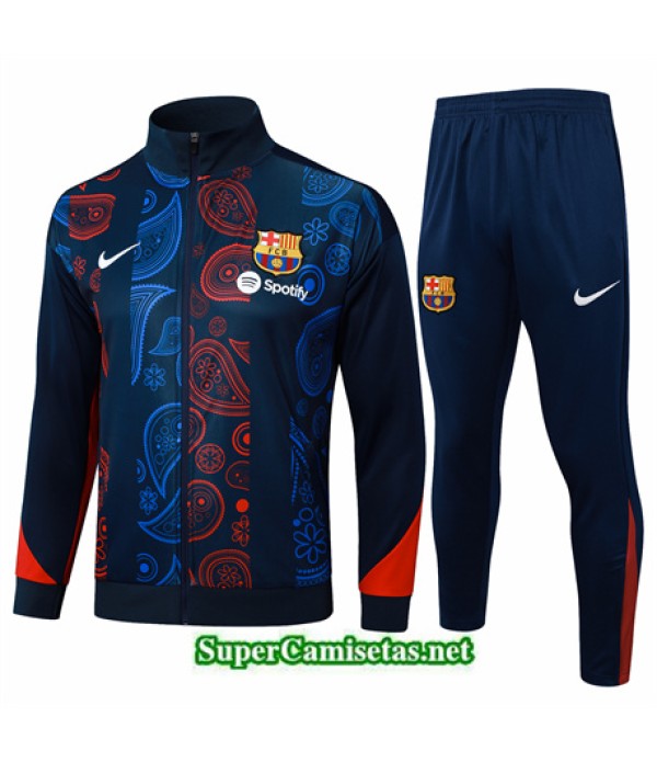 Tailandia Chaqueta Chándal Barcelona Azul Real 2024 2025