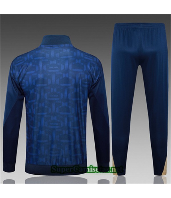 Tailandia Chaqueta Chándal Barcelona Azul Real 2024 2025