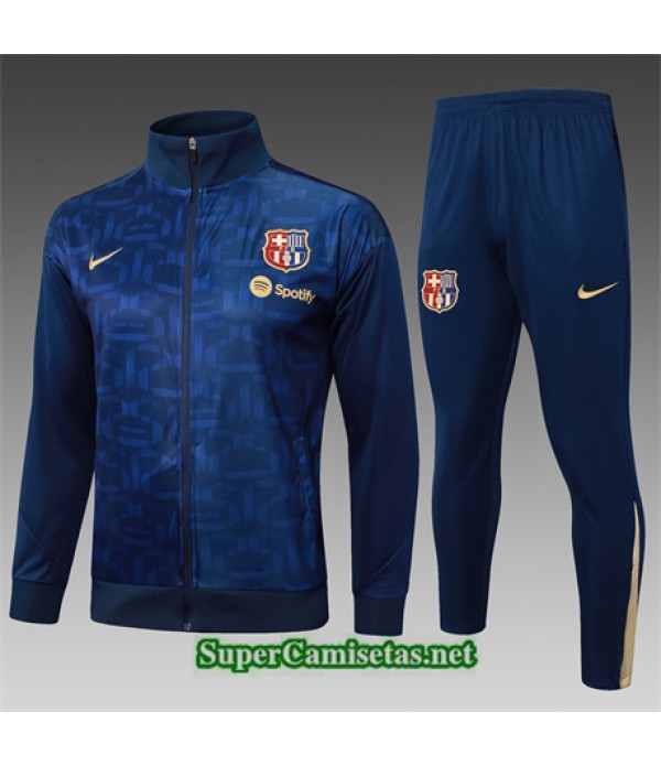 Tailandia Chaqueta Chándal Barcelona Azul Real 2024 2025