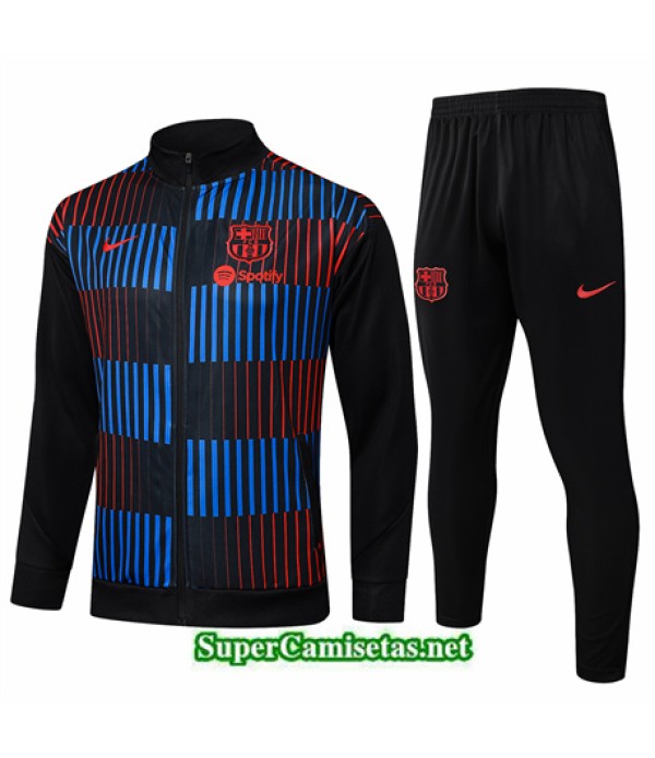Tailandia Chaqueta Chándal Barcelona Negro 2024 2025