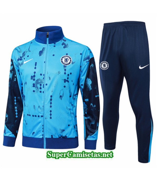 Tailandia Chaqueta Chándal Chelsea Azul 2024 2025