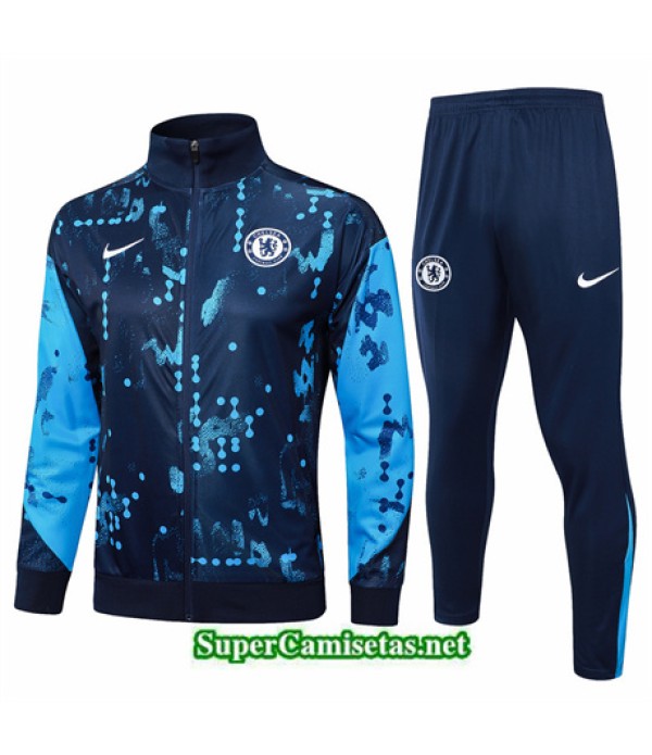 Tailandia Chaqueta Chándal Chelsea Azul Real 2024 2025