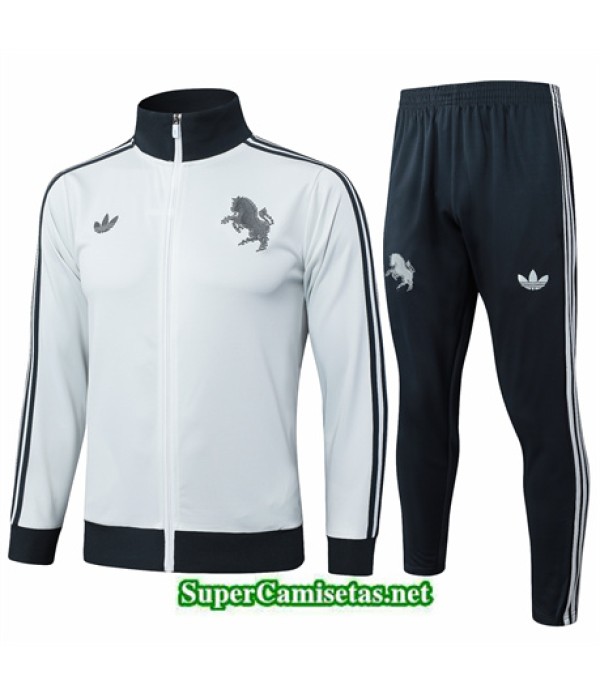Tailandia Chaqueta Chándal Juventus Gris Clair 2024 2025