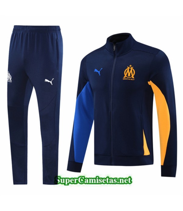 Tailandia Chaqueta Chándal Marsella Azul Real 2024 2025